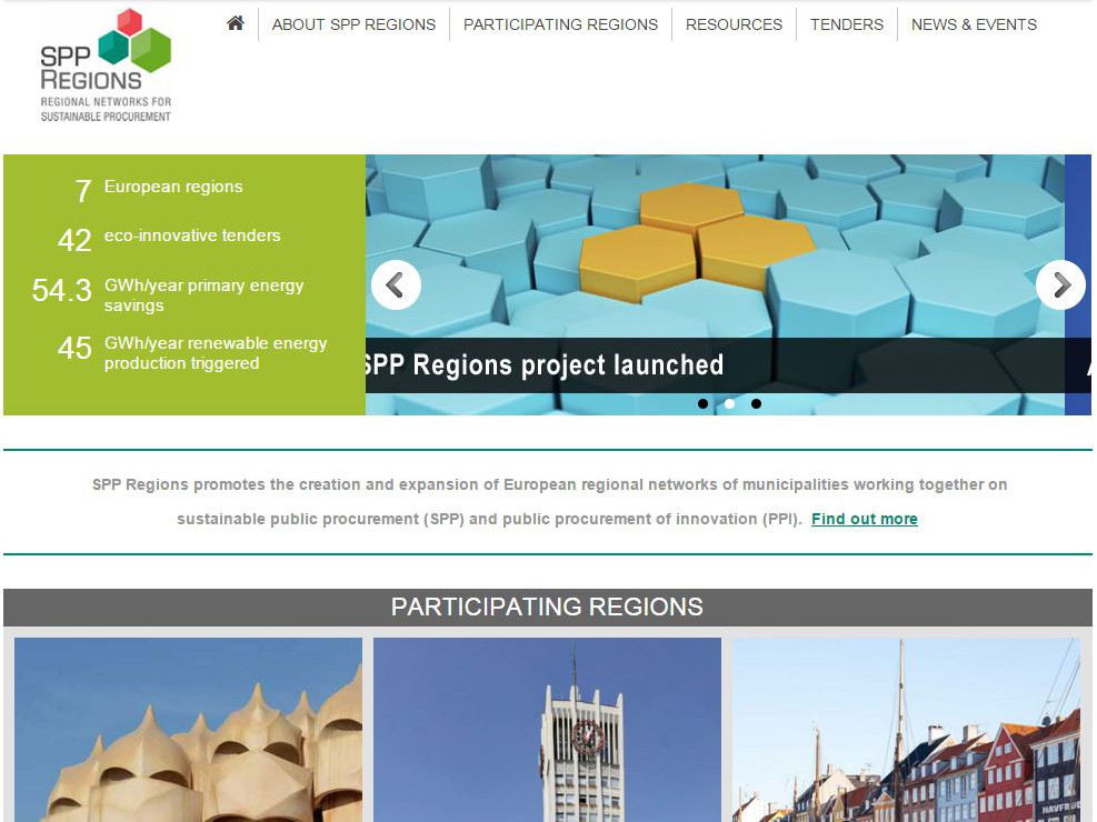 Página web del proyecto SPP Regions