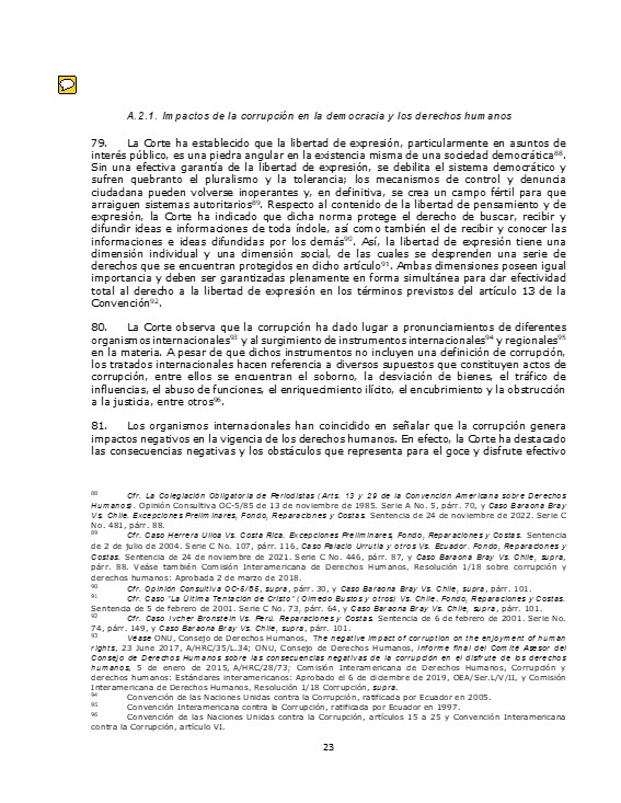 Sentencia DE 27 DE NOVIEMBRE DE 2023 de la CORTE INTERAMERICANA DE DERECHOS HUMANOS
